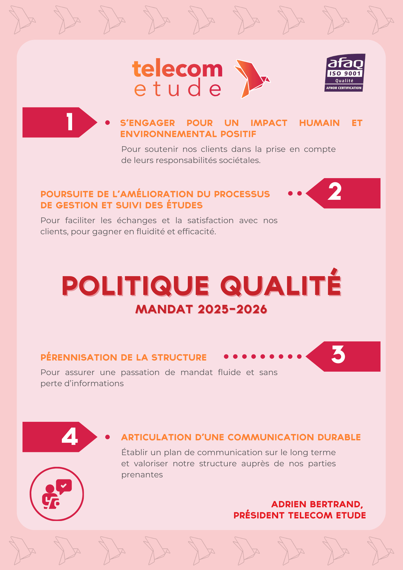 Notre politique qualité